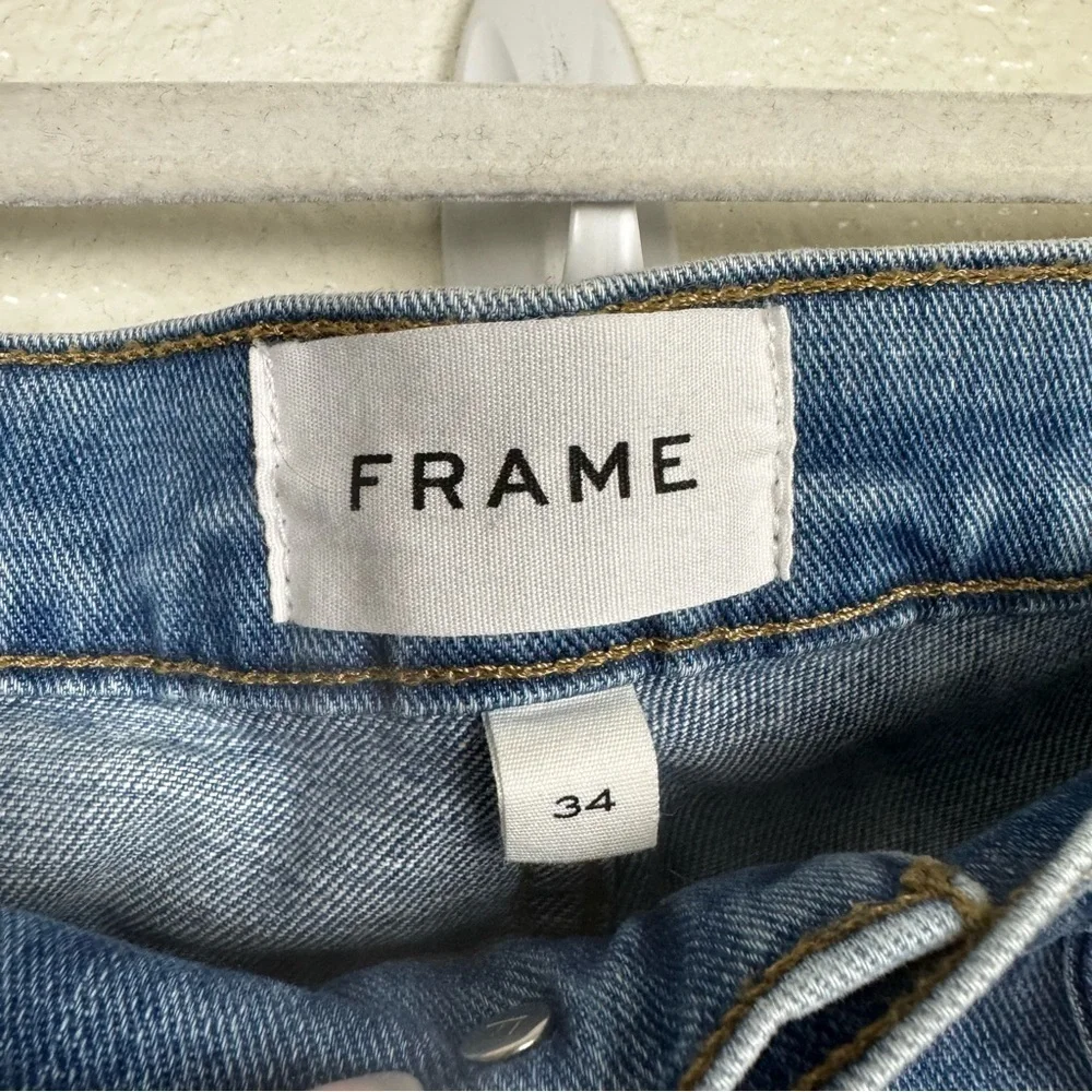 Frame Denim L' Homme Slim Light Wash Jeans in Driver Organic Cotton Size 34